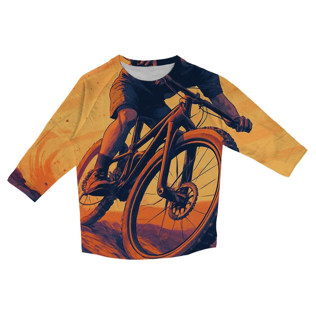 Gravity Well Mountain Biking personalized 3/4 sleeve tees
