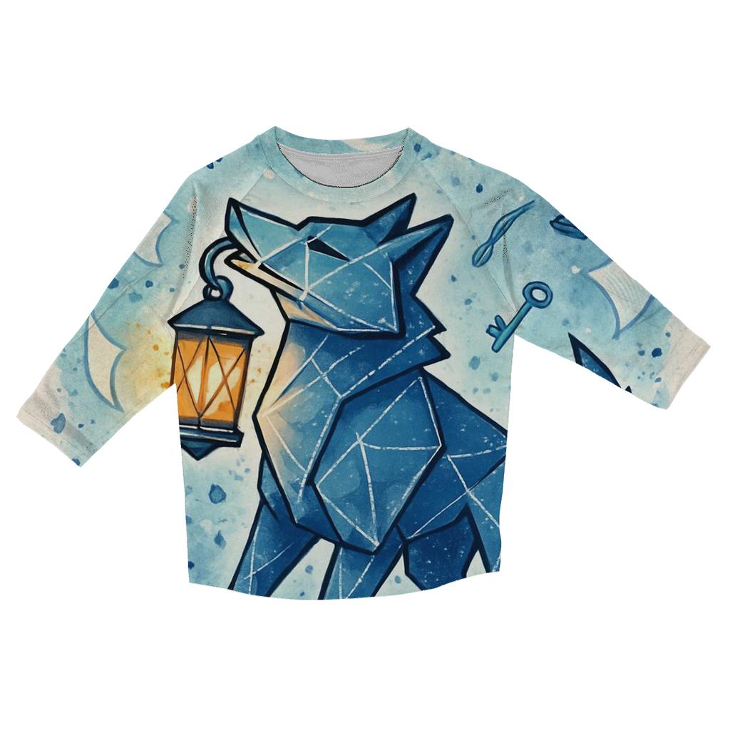 Lantern Wolf Of The Paper Storm custom 3/4 sleeve shirts
