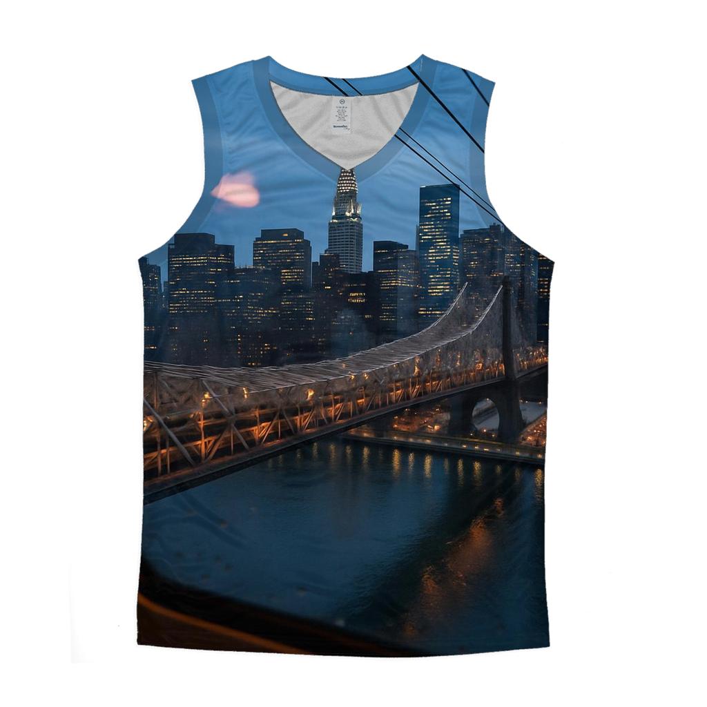 Roosevelt Island Tram Window Over Midtown stylish racerback tanks