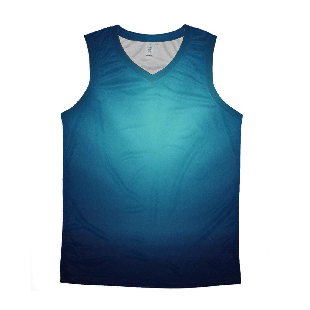 Polar Midnight Bloom Gradient sports performance tank tops