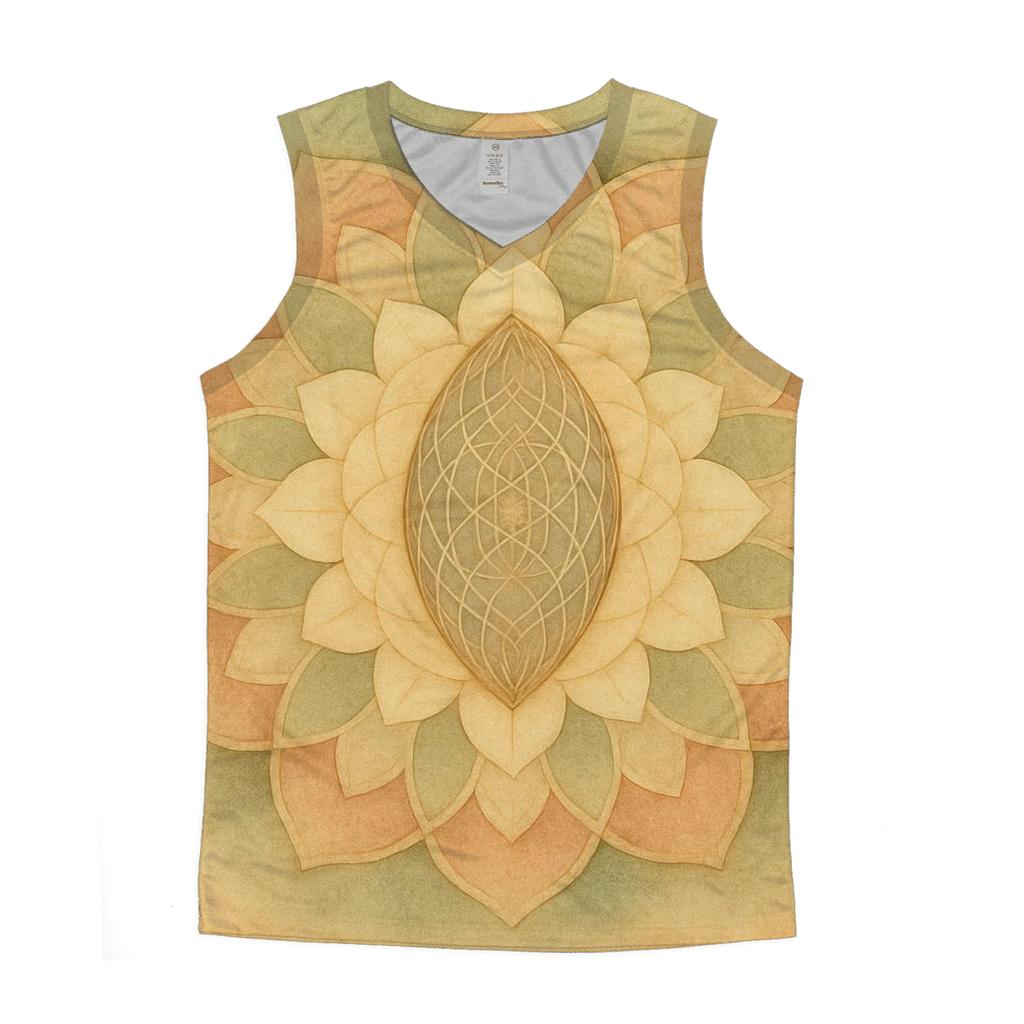Harmonic Seed Geometry stylish racerback tanks