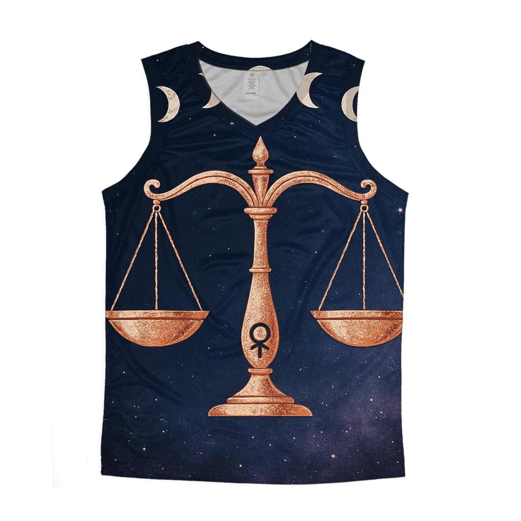 Libra Equinox Scales Constellation Emblem trendy fitted tank tops