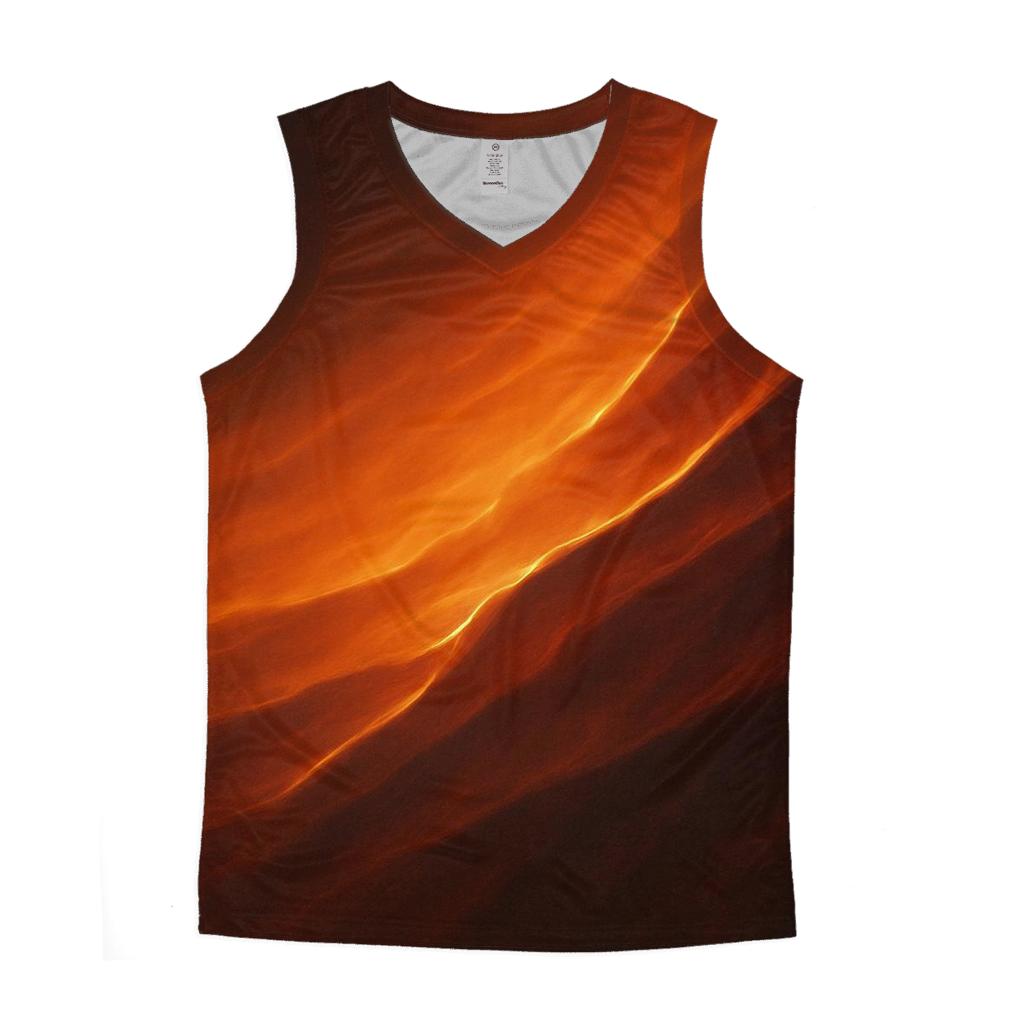 Molten Amber Drift Gradient sports performance tank tops