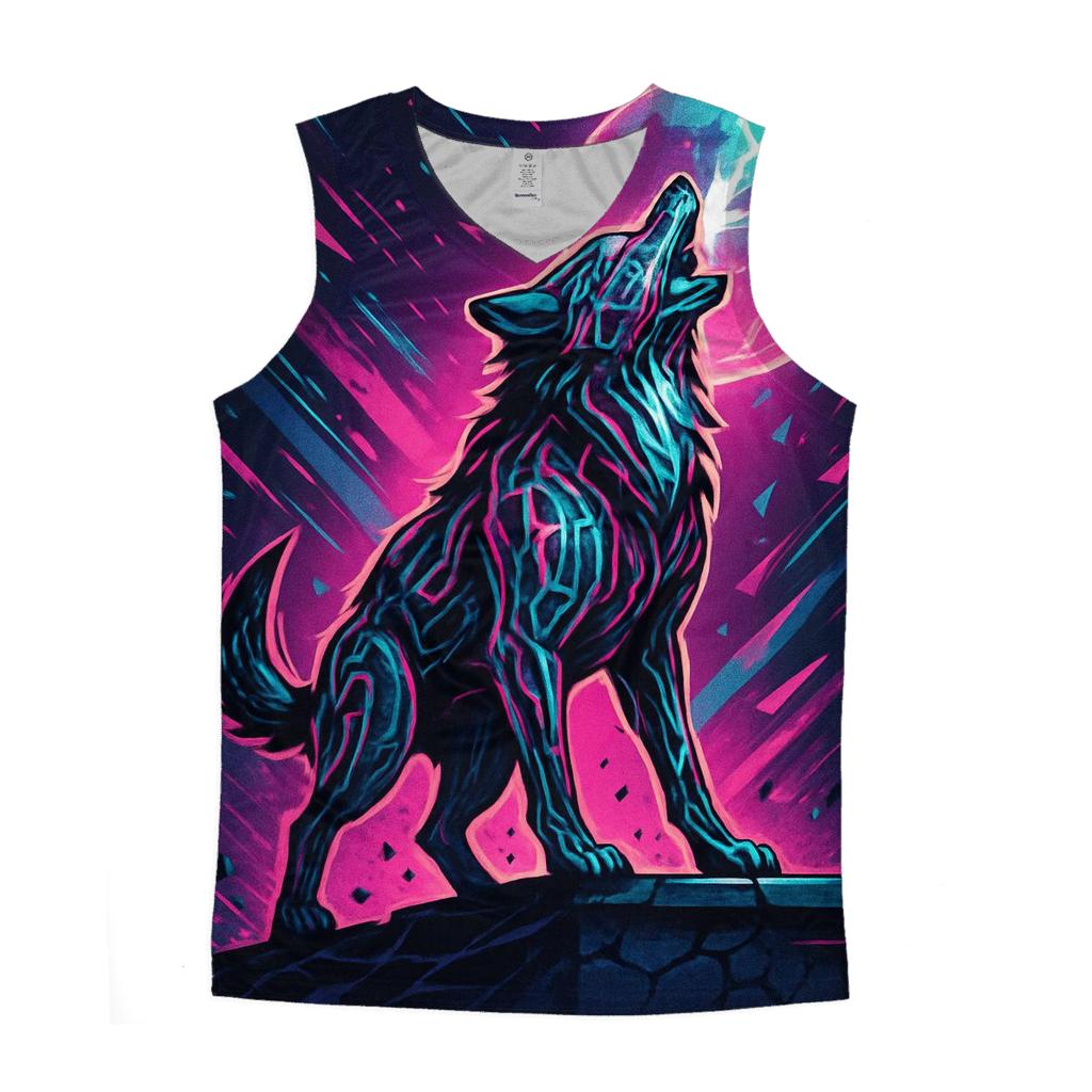 Circuit Howl Wolf personalized athletic tanks