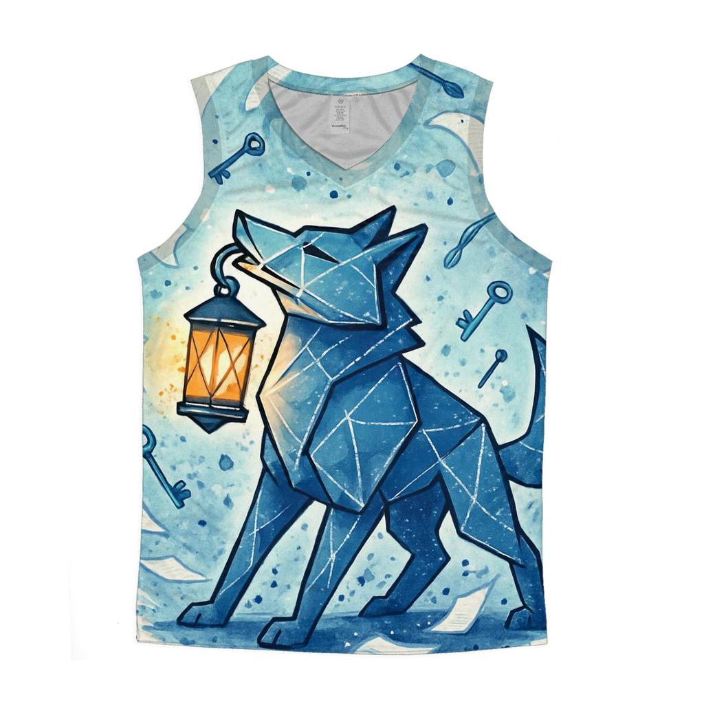Lantern Wolf Of The Paper Storm cotton sleeveless tops