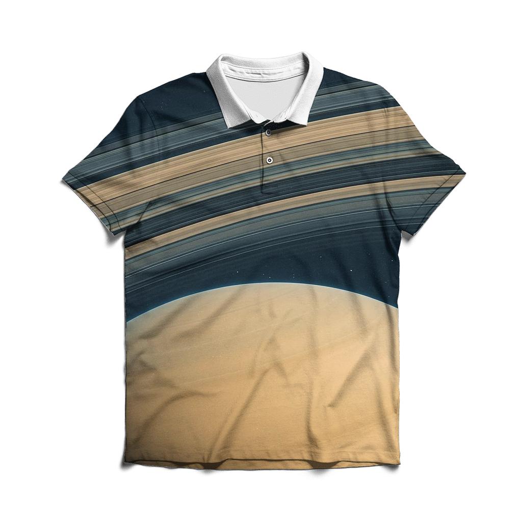 Ring Plane Horizon With Gap Divisions embroidered polo tops