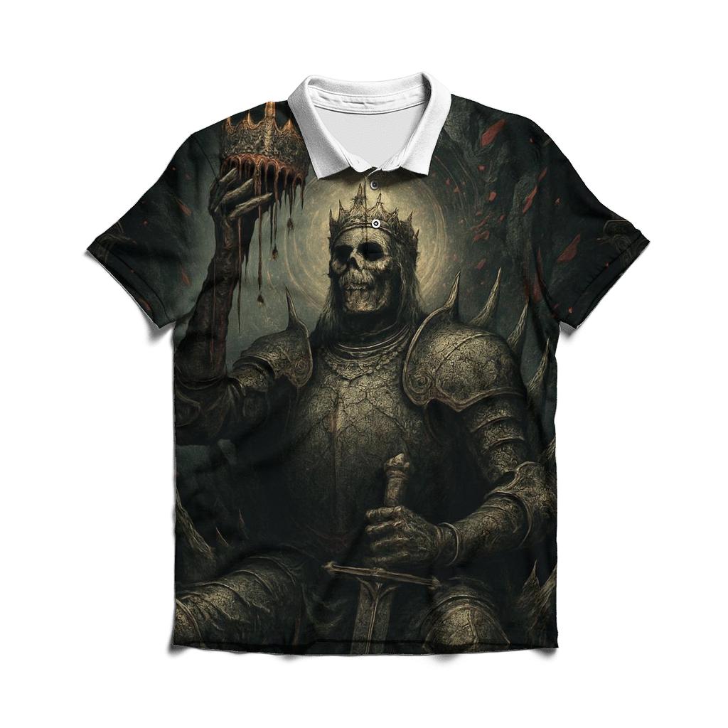 Crown Of The Starved Saint embroidered polo tops