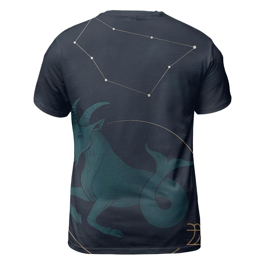 Saturnine Capricorn Sea Goat Star Chart personalized full print shirts