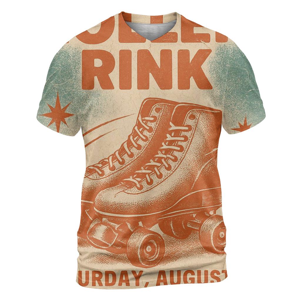 Worn Disco Night Roller Poster statement graphic shirts