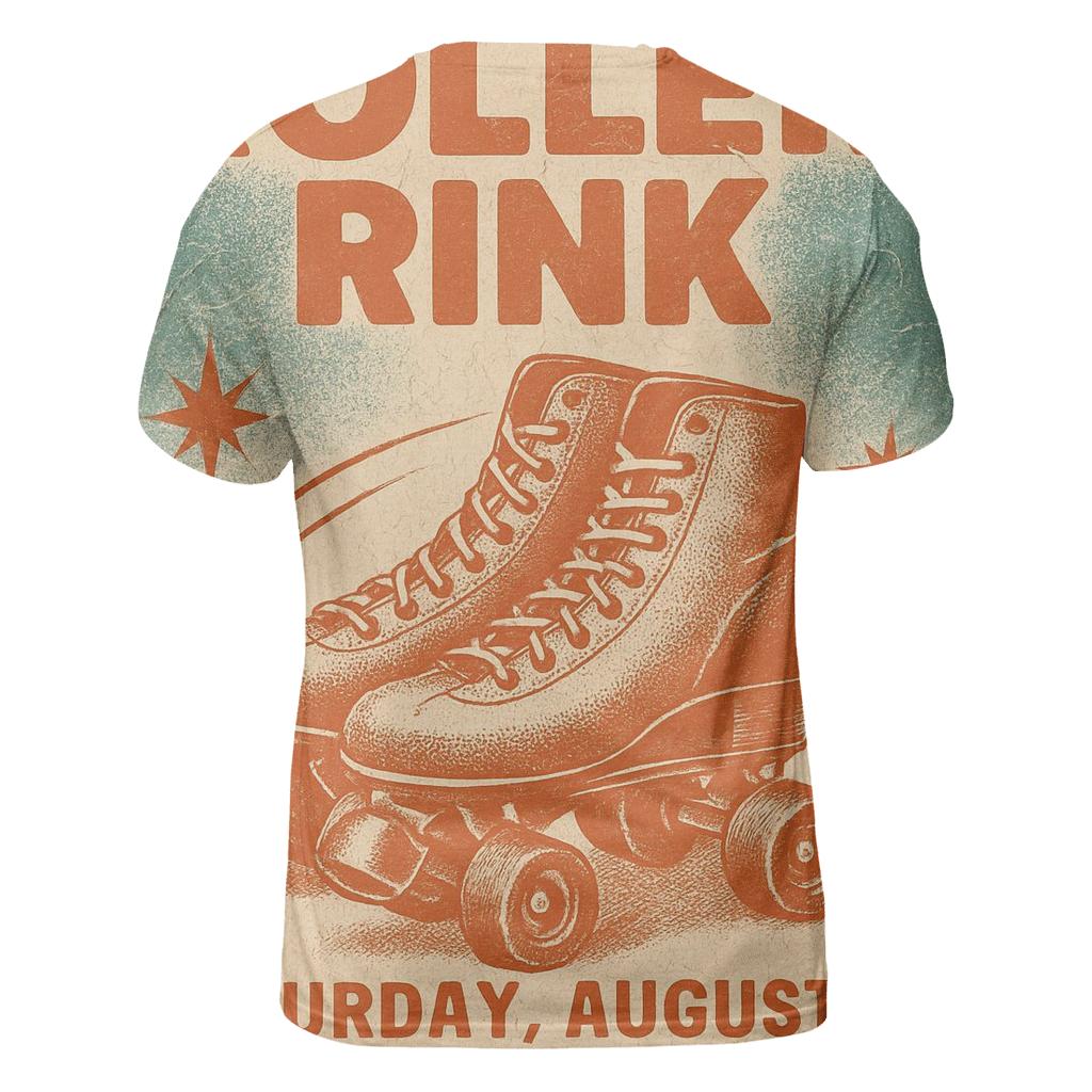 Worn Disco Night Roller Poster statement graphic shirts