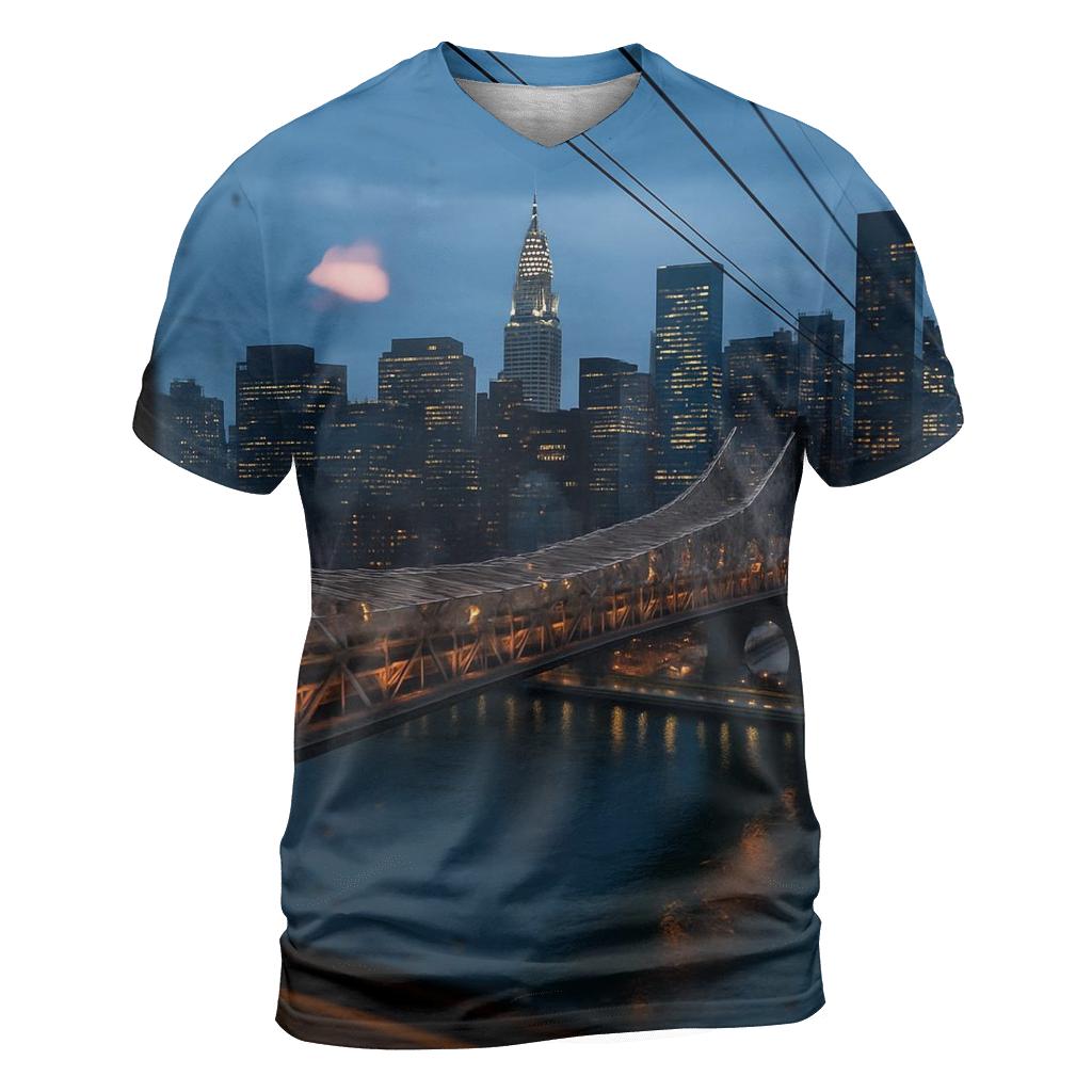 Roosevelt Island Tram Window Over Midtown custom all-over print shirts