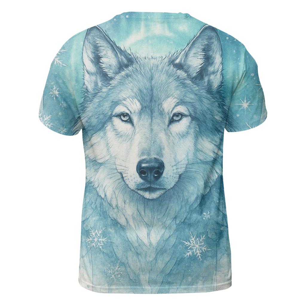 Aurora Warden Wolf artistic all-over print tops