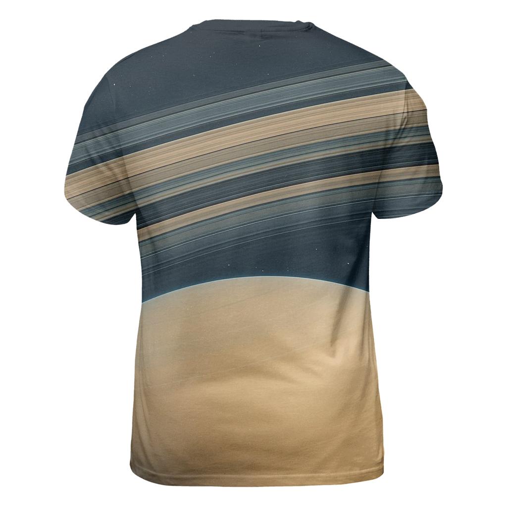 Ring Plane Horizon With Gap Divisions artistic all-over print tops