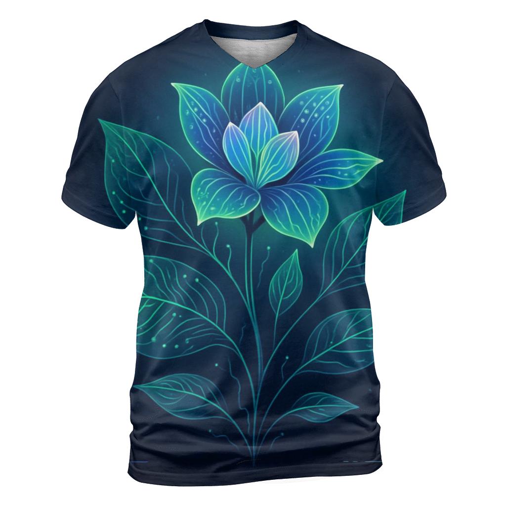 Aurora Circuit Botanica creative print fashion shirts