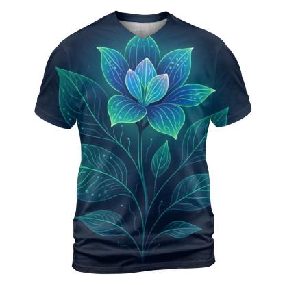 Aurora Circuit Botanica creative print fashion shirts