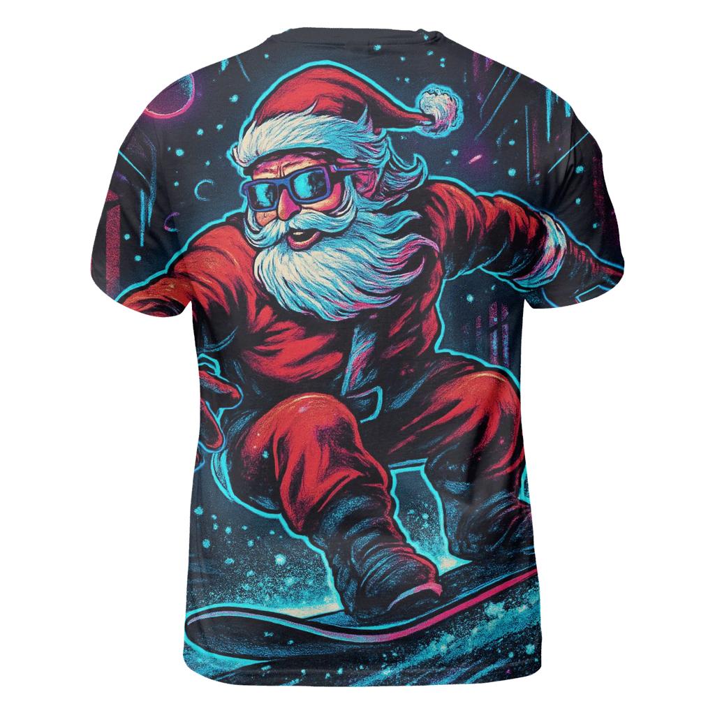 Neon Blizzard Santa Street Rider designer pattern shirts