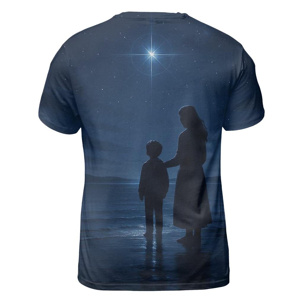 The Quiet North Star Her Love That Keeps You Oriented artistic all-over print tops