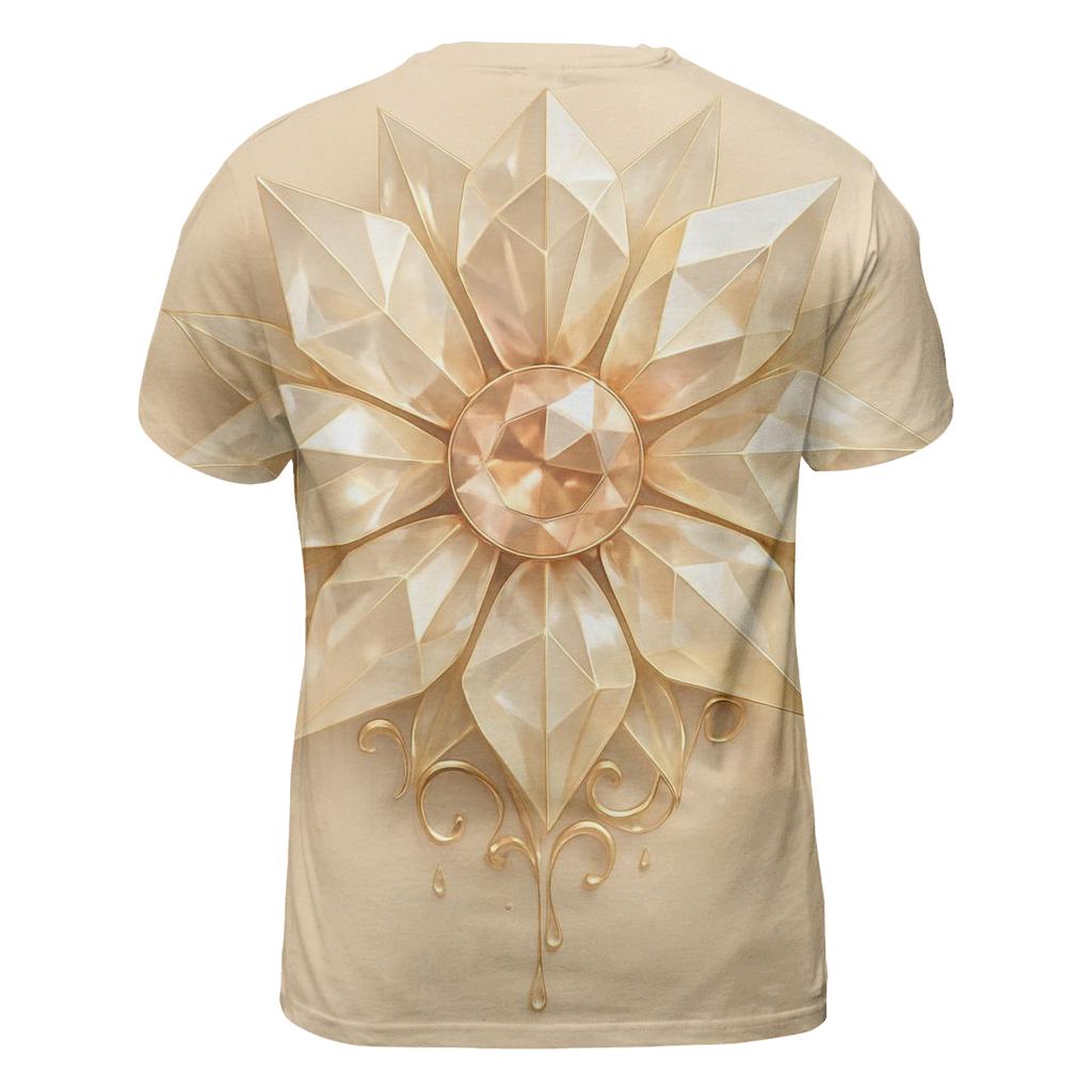 Champagne Prism Bloom creative print fashion shirts