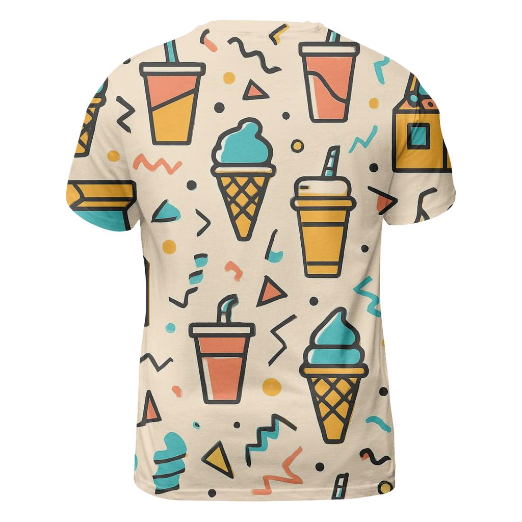 Mall Food Court Pattern Parade designer pattern shirts