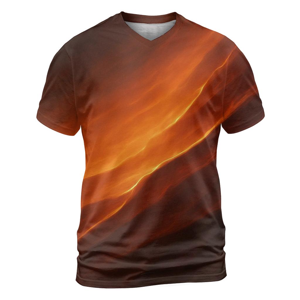 Molten Amber Drift Gradient personalized full print shirts