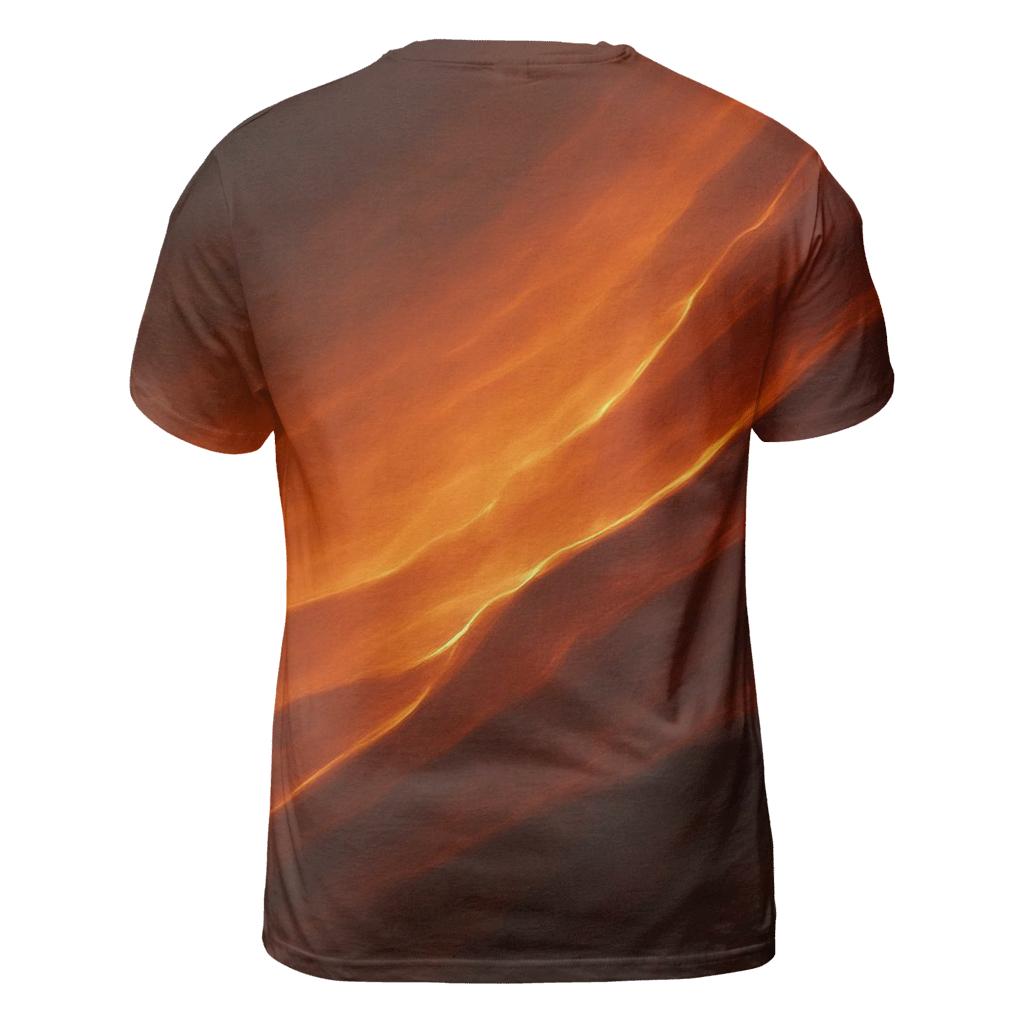 Molten Amber Drift Gradient personalized full print shirts