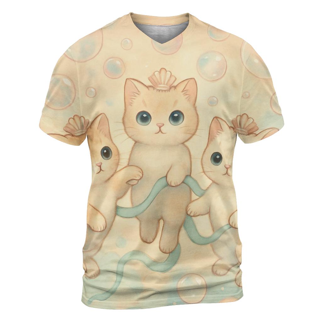 Sunrise Bubble Reef Cat Guardians personalized full print shirts