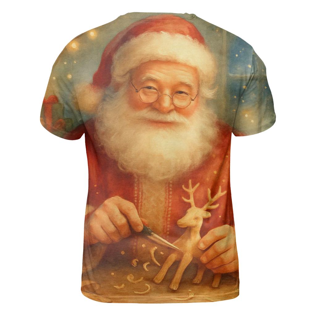 Fireside Workshop Santa Toymaker Reverie trendy printed shirt styles