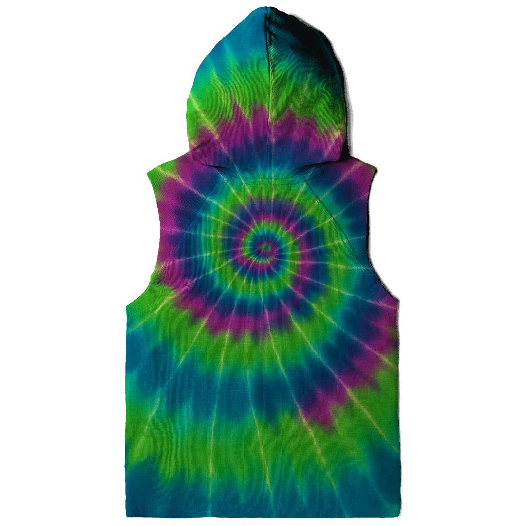 Aurora Overdye Spiral Nexus pullover hoodies