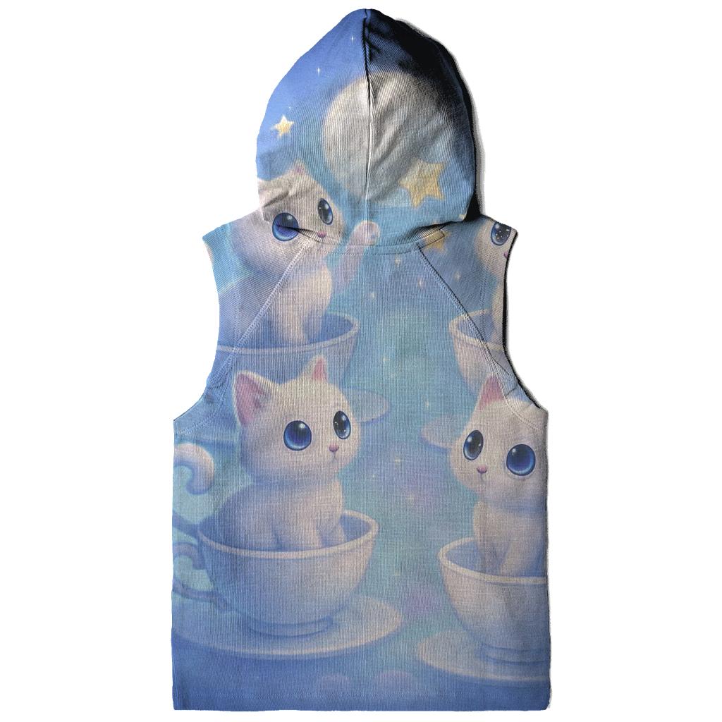 Moonlit Teacup Kitten Carousel custom hoodies
