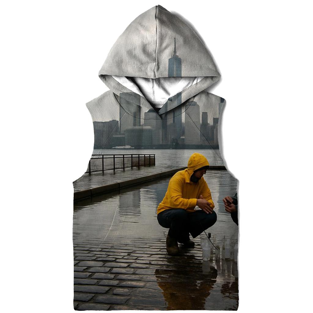 Red Hook Rain Gloss Lower Manhattan Panorama custom hoodies