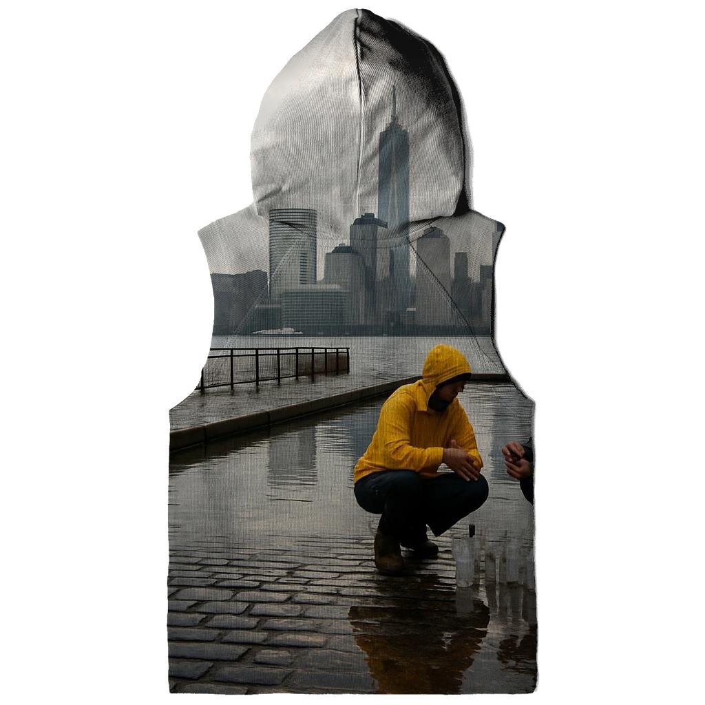 Red Hook Rain Gloss Lower Manhattan Panorama custom hoodies
