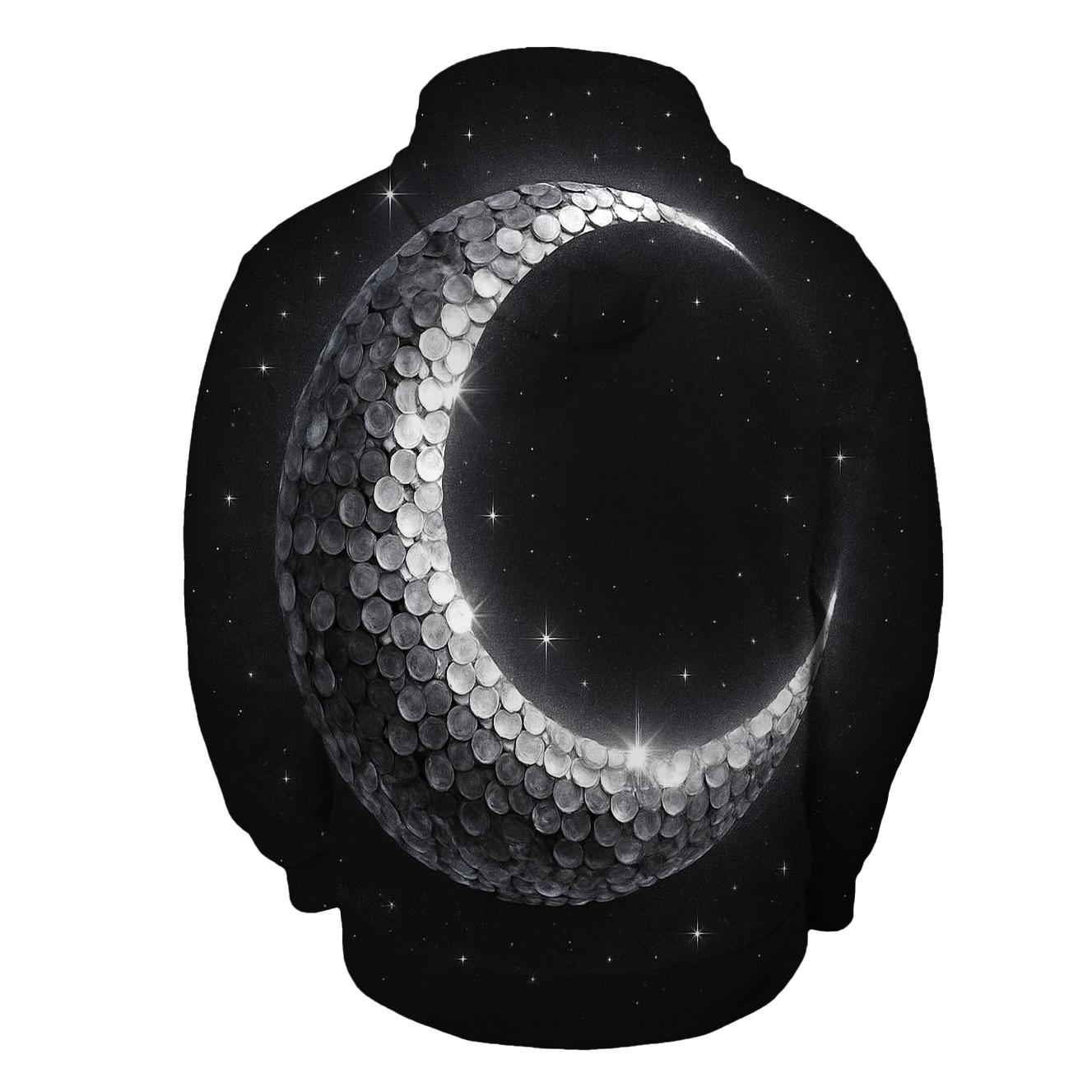 Sequin Eclipse Arc zip-up hoodies