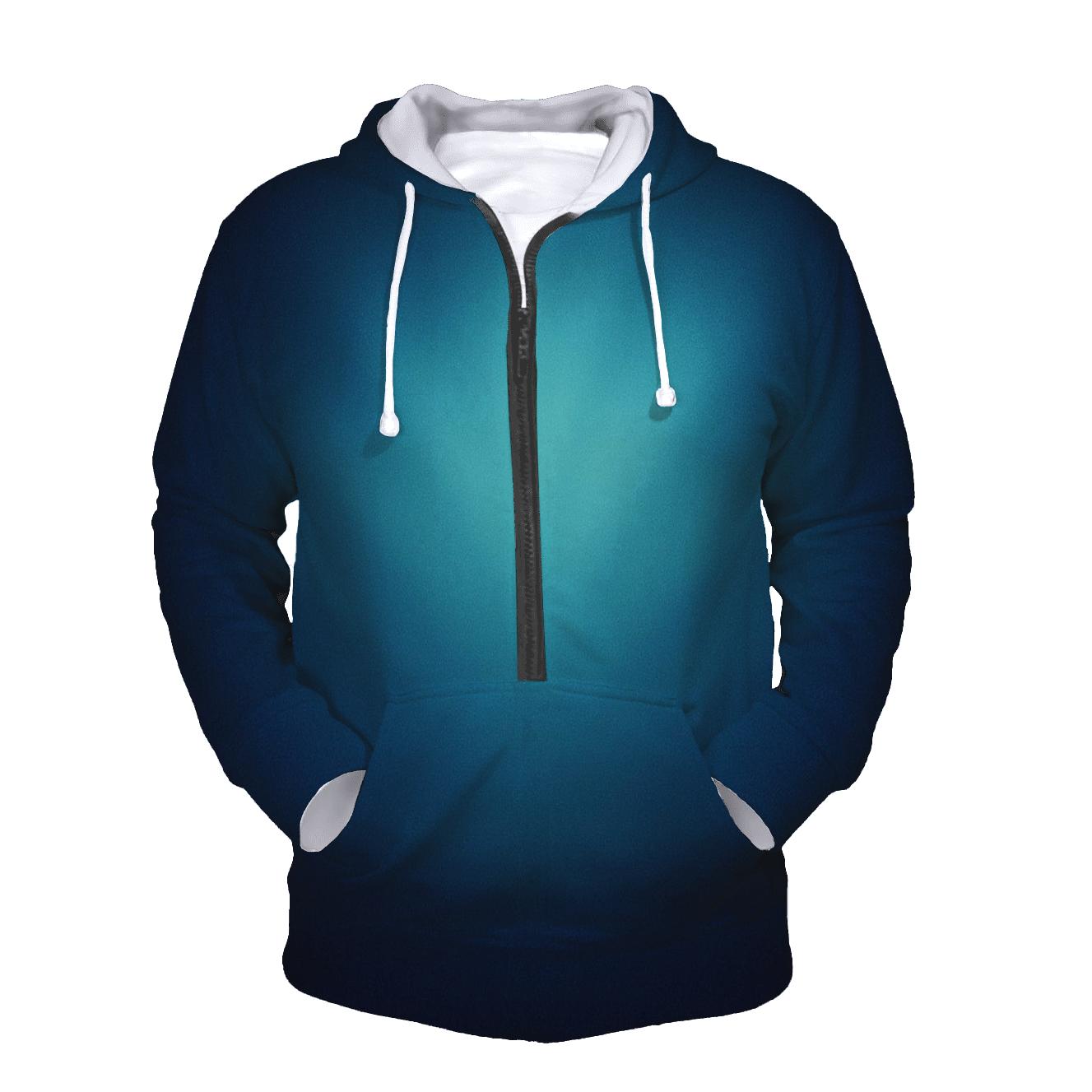 Polar Midnight Bloom Gradient premium hoodies