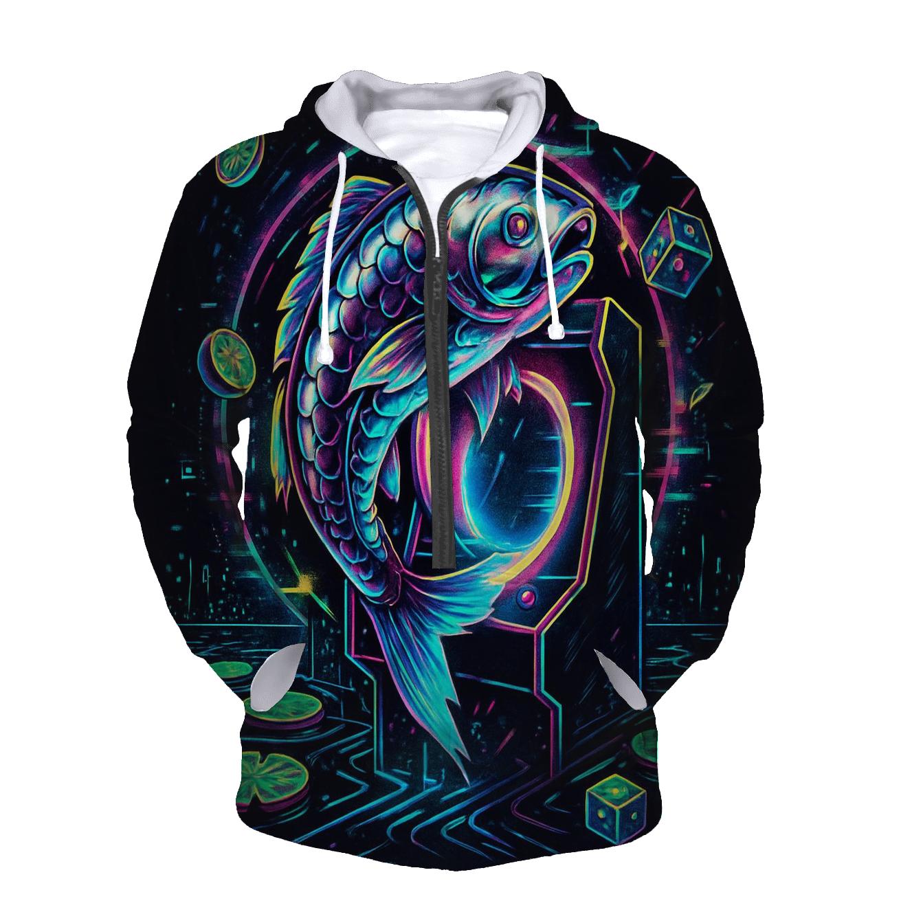 Chrono Koi Arcade Drift hoodie styles