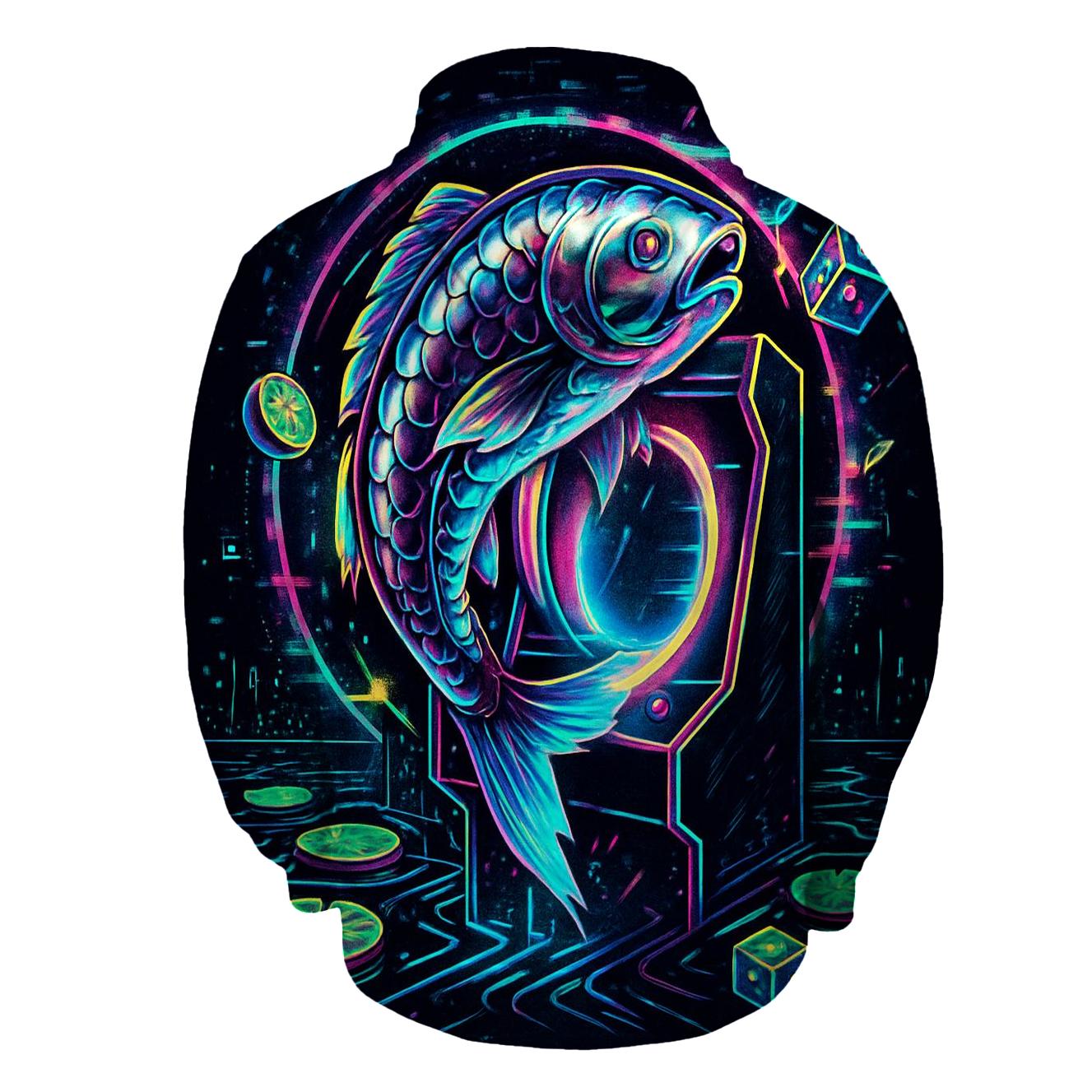 Chrono Koi Arcade Drift hoodie styles