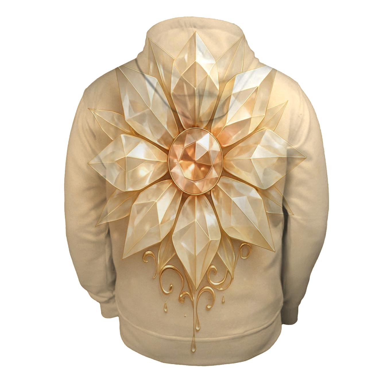 Champagne Prism Bloom lightweight hoodies