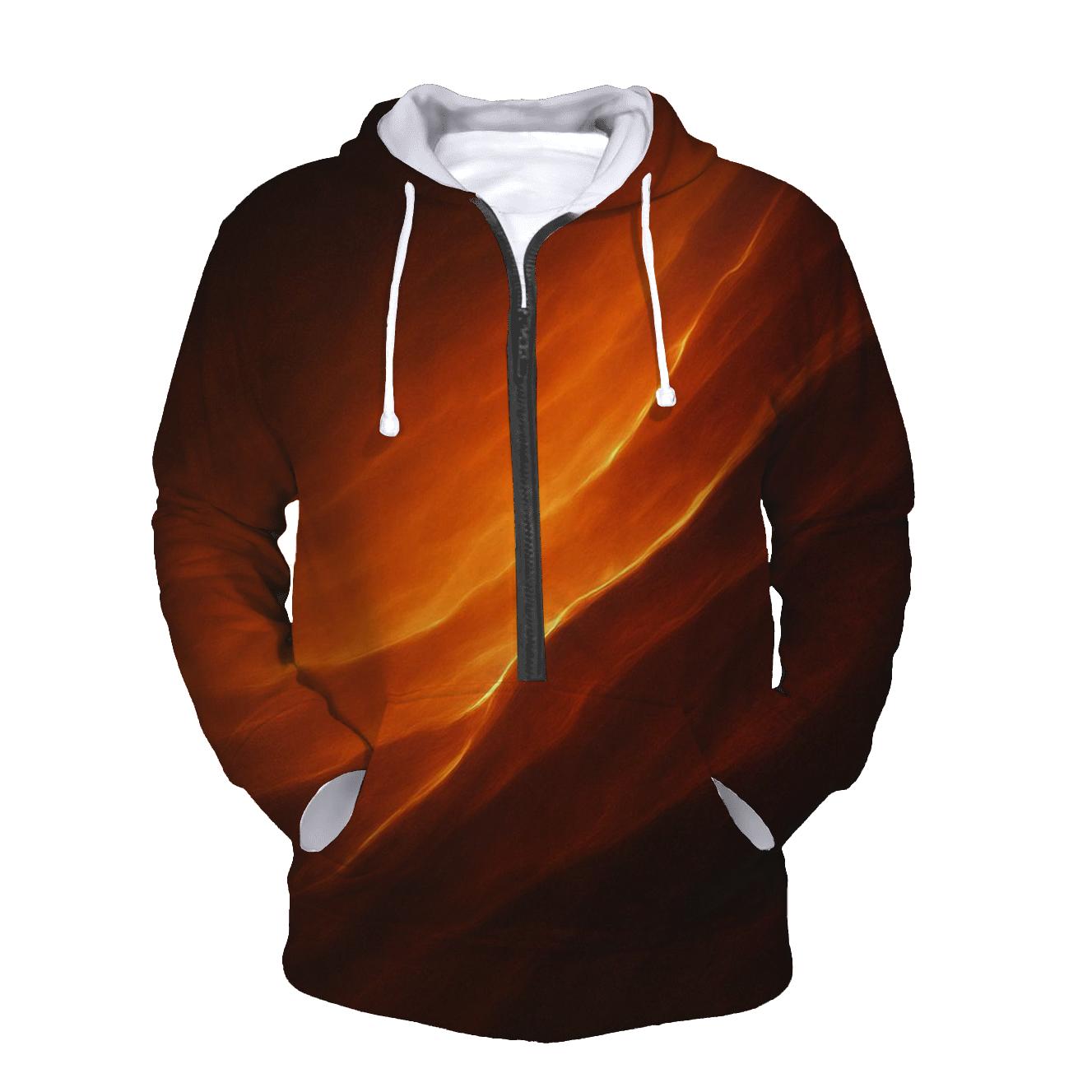 Molten Amber Drift Gradient heavyweight hoodies