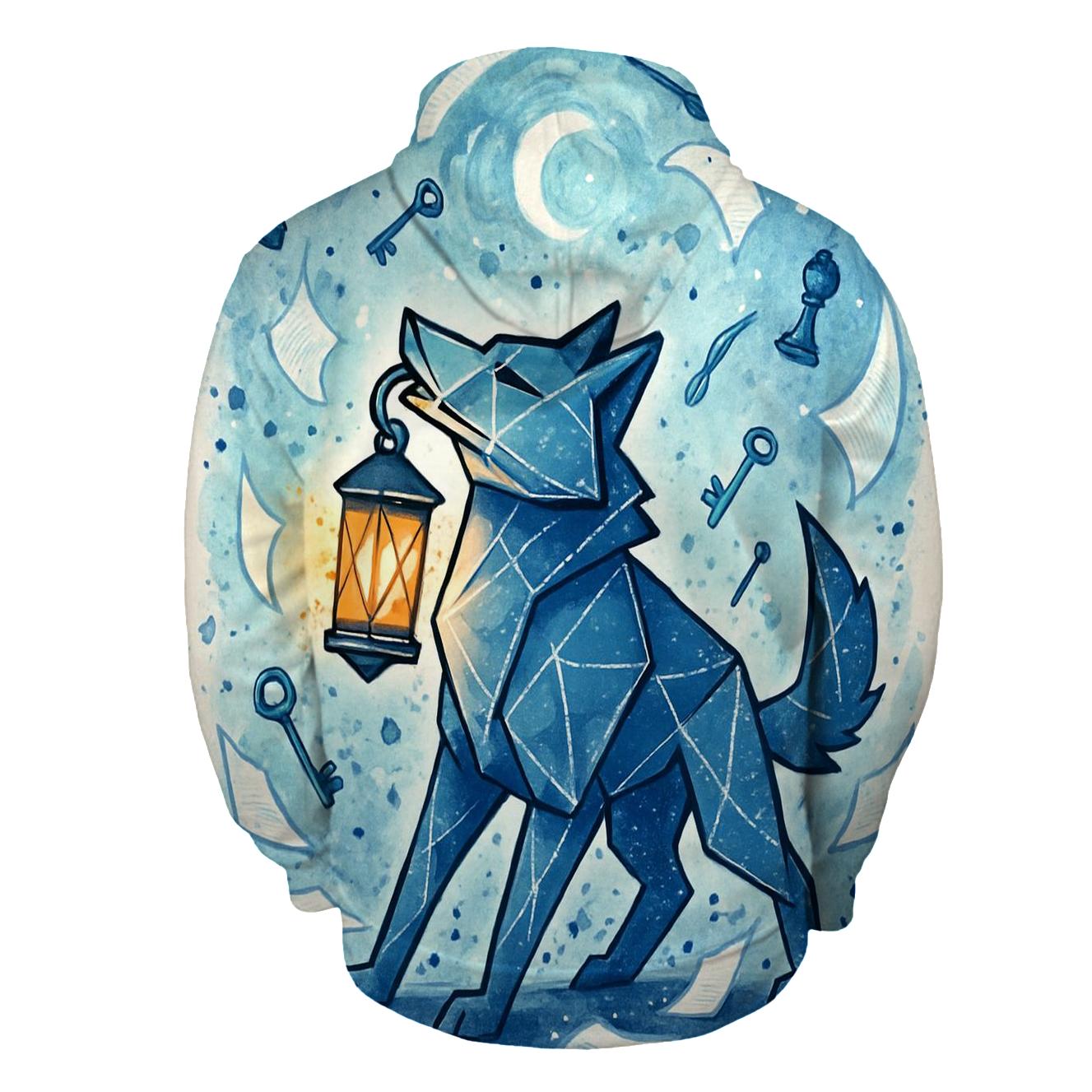 Lantern Wolf Of The Paper Storm designer hoodies