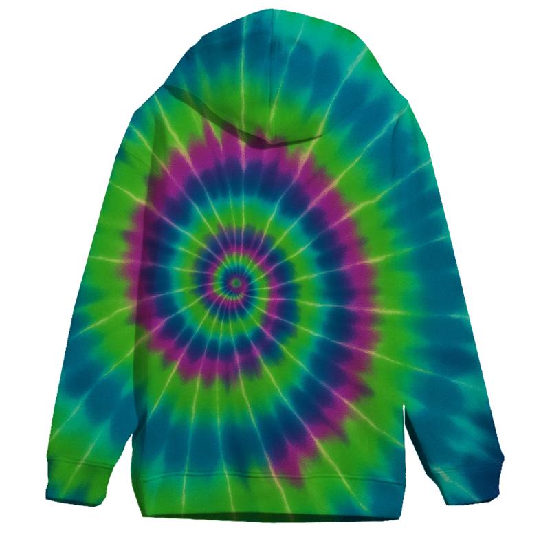 Aurora Overdye Spiral Nexus hoodie designs