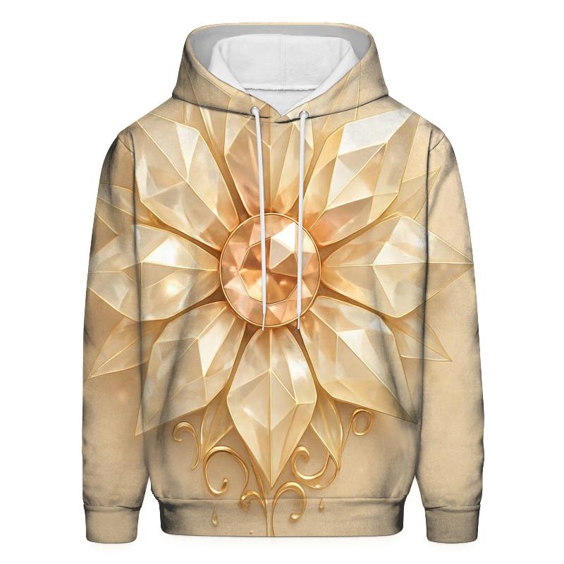 Champagne Prism Bloom zip-up hoodies