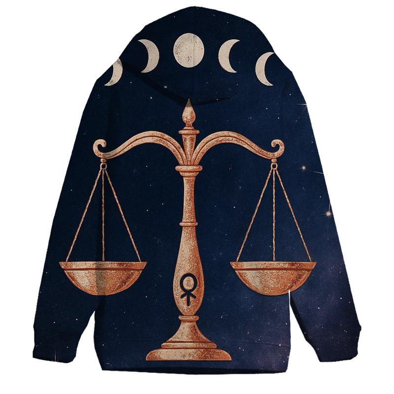 Libra Equinox Scales Constellation Emblem hoodie trends