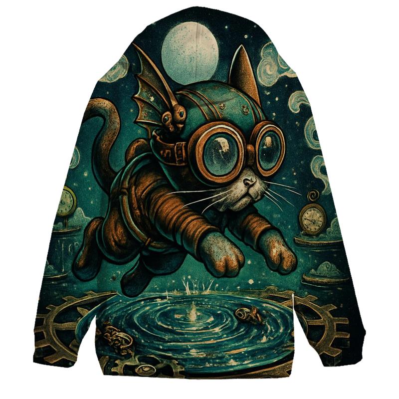 Clockwork Lagoon Cat hoodie styles
