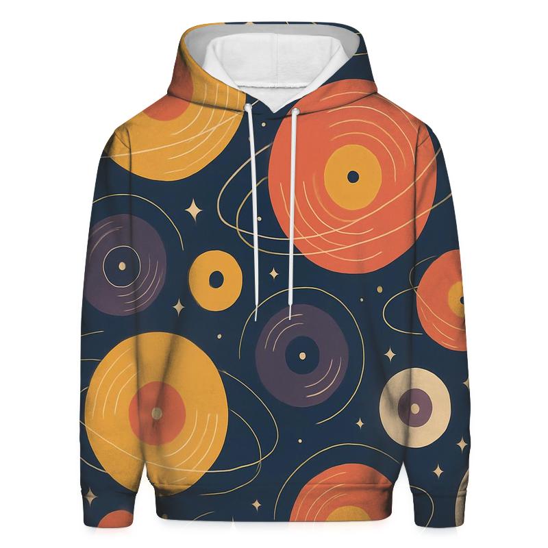 Vinyl Galaxy Groove Rings lightweight hoodies