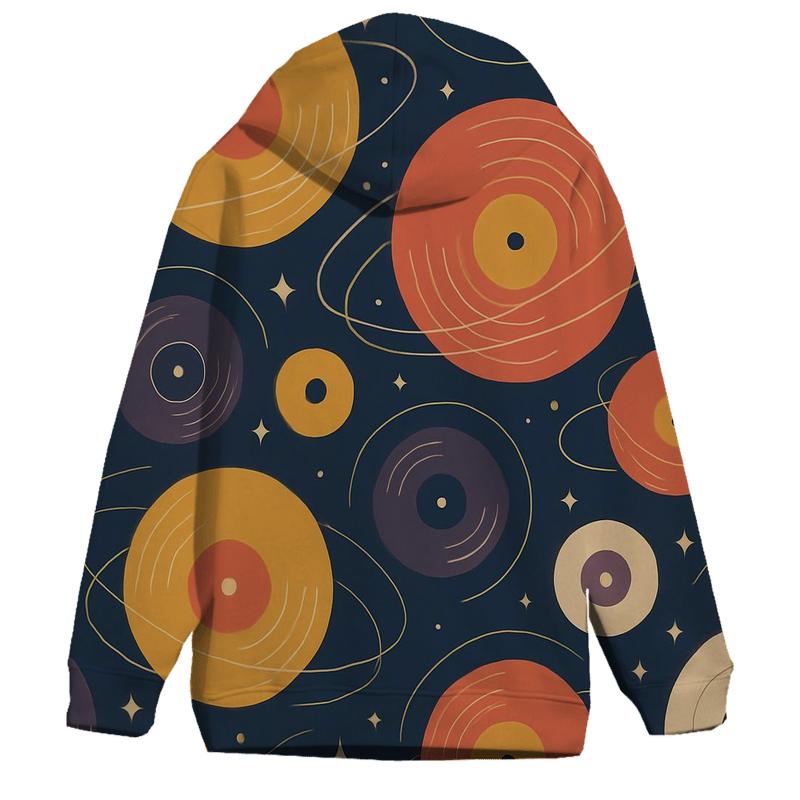 Vinyl Galaxy Groove Rings lightweight hoodies