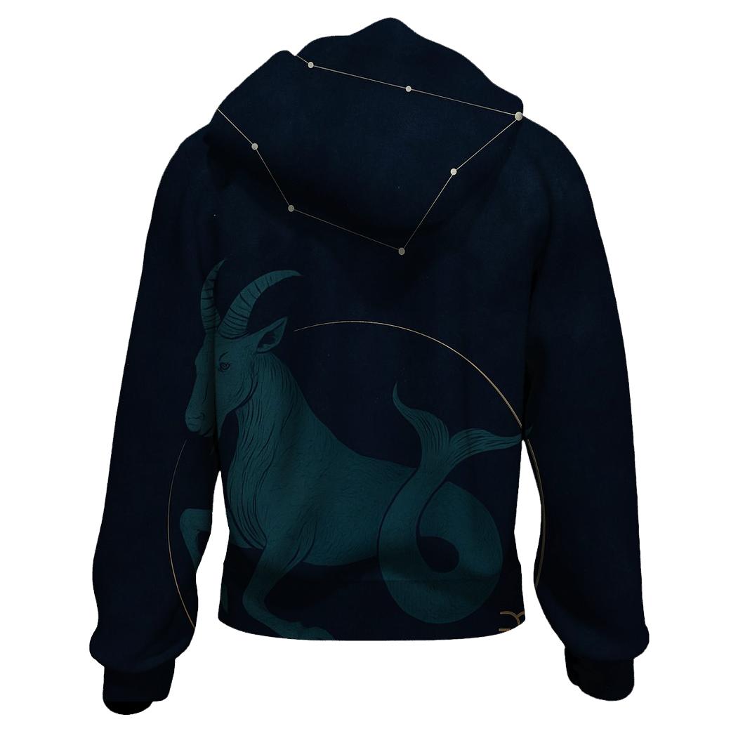 Saturnine Capricorn Sea Goat Star Chart hoodie designs