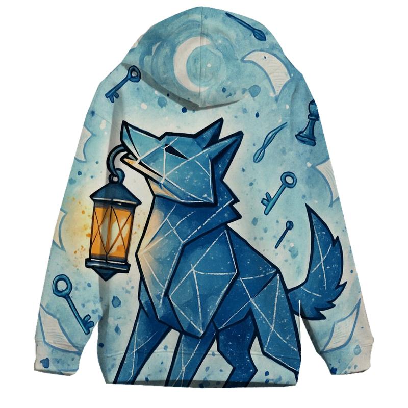 Lantern Wolf Of The Paper Storm designer hoodies