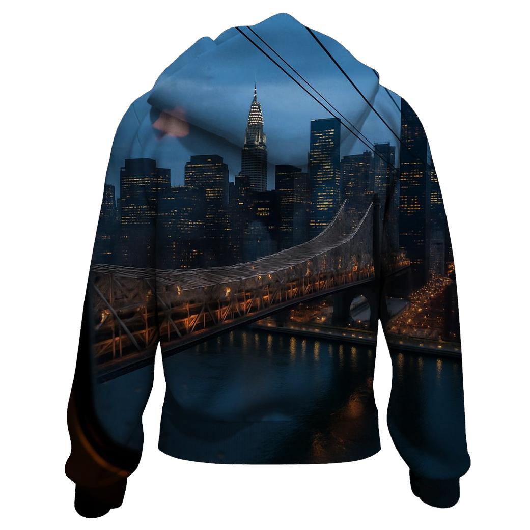 Roosevelt Island Tram Window Over Midtown custom hoodies