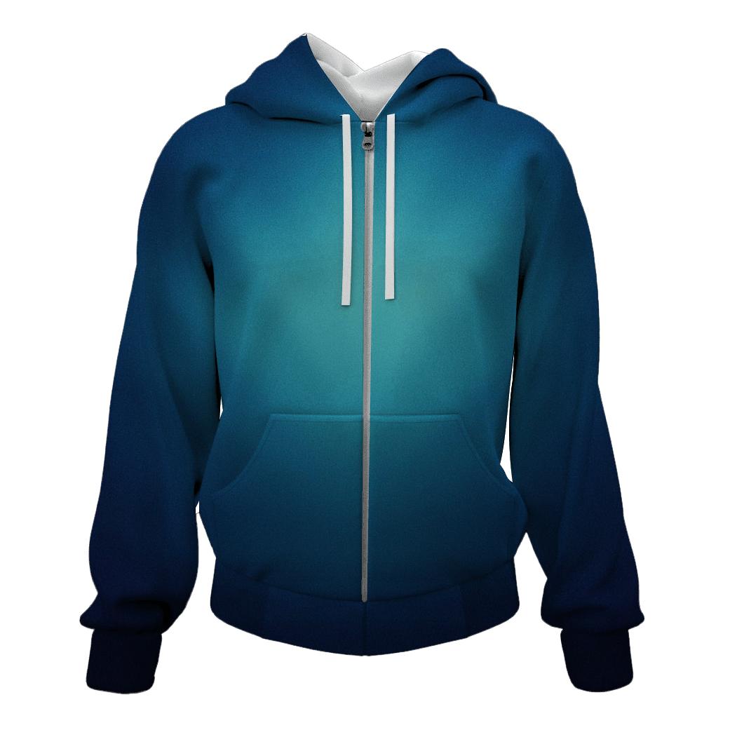 Polar Midnight Bloom Gradient lightweight hoodies