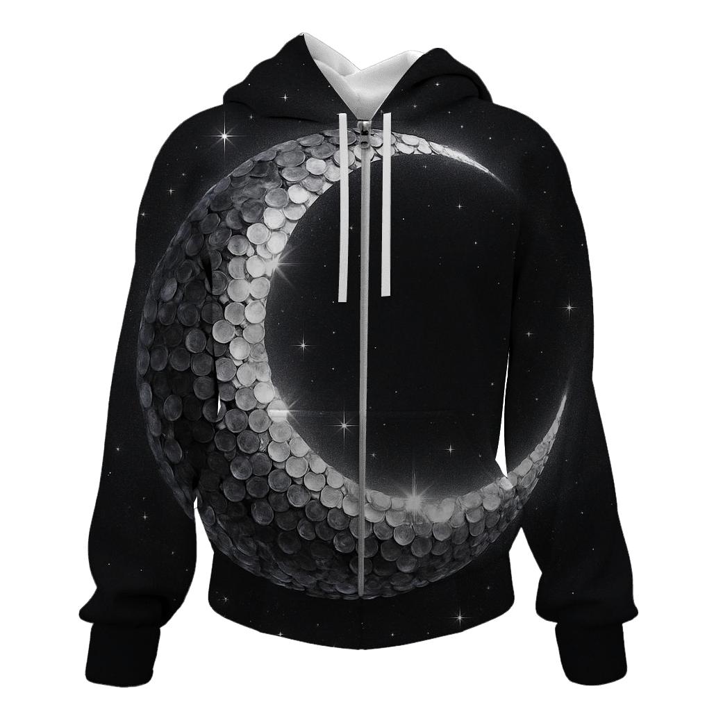 Sequin Eclipse Arc pullover hoodies