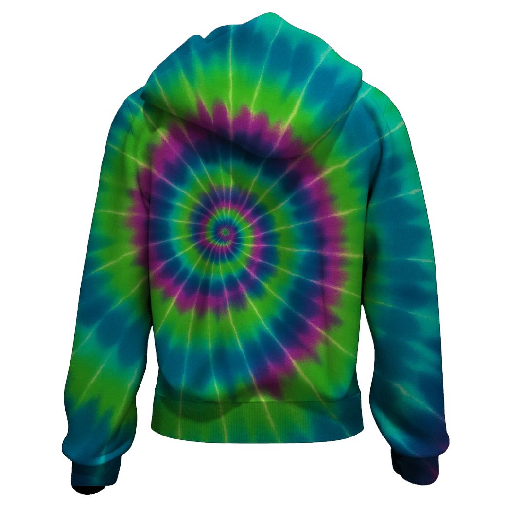 Aurora Overdye Spiral Nexus designer hoodies
